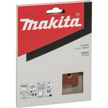 Makita kibusis šlifavimo popierius 102x114 mm P40, 10 vnt. P-33087
