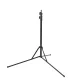 Activeshop 18\" 48W LED žiedinė lempa su stovu, juoda