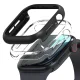 Ringke Slim apsauginis dėklas Apple Watch 10 (46mm), 2 vnt., skaidrus / juodas
