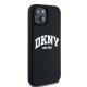 DKNY dėklas iPhone 15 / 14 / 13 su MagSafe, juodas