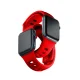 Silikoninis laikrodžio dirželis 3mk, Apple Watch 38 / 40 / 41 mm, raudonas