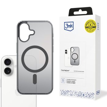 Apsauginis dėklas 3mk Frosty MagCase skirtas iPhone 17, juodas