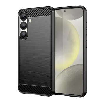 Anglies pluošto rašto silikoninis dėklas Xiaomi 15 Ultra, juodas