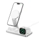 „Tech-Protect QI15W-A47 MagSafe“ trys viename belaidis įkroviklis, baltas