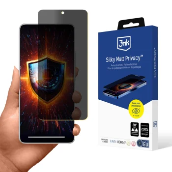 Privacy Screen Film 3mk Silky Matt Privacy for Xiaomi Redmi Note 14 5G