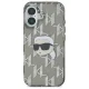 Karl Lagerfeld dėklas iPhone 16 telefonui IML Karl Head Electroplated, juodas