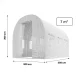 Plonos 4971-B plėvelinis šiltnamis 2 x 3,5 m (7m2), baltas