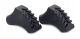 Nordic Walking Pole Stick Protectors Rubber Caps Pads, 2 pcs, Black