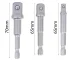 Suktuvo adapterių galvutėms komplektas 1/4\" 3/8\" 1/2\" (3 vnt.)