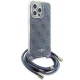 Guess Crossbody Cord 4G Print case for iPhone 15 Pro Max - blue