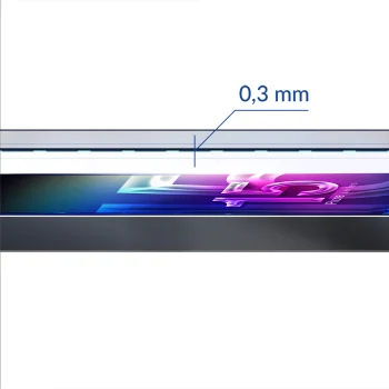 Apsauginis stiklas 3mk HardGlass Max Lite, skirtas Apple iPhone 15 Plus