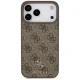 Guess 4G Small Classic Logo MagSafe dėklas skirtas iPhone 17 Pro Max / 18 Pro Max, rudas