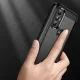Lankstus dėklas Motorola Moto G Power 2022 Carbon Case, juodas