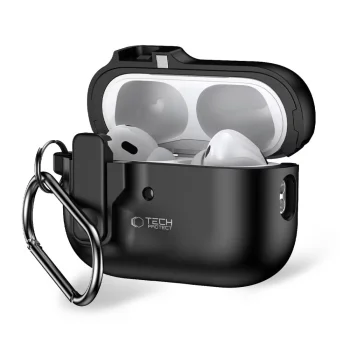 Tech-Protect Slim Hook dėklas Apple AirPods Pro 1 / 2, juodas