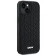 DKNY dėklas iPhone 15 / 14 / 13 modeliams, 3D Rubber Repeat Pattern, juodas