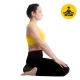 4Fizjo 711 ZAFU Crescent Meditation Cushion, Black