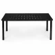 Multigarden sodo stalas 180x90 cm, 6-8 asmenims, Juodas