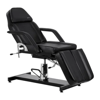 Sillon 210 hidraulinis pedikiūro krėslas su padalinta atrama, juodas