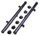 Universal Car Sunshade Roller Blinds (2 pcs), 40 cm, Black