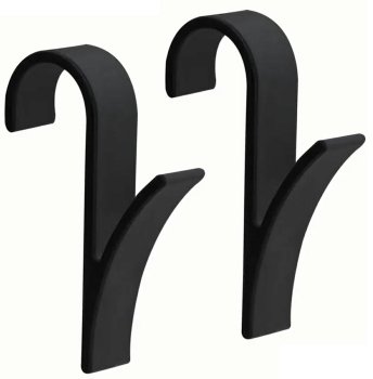 2 Pcs Bathroom Radiator Hook Tower Hanger, Black