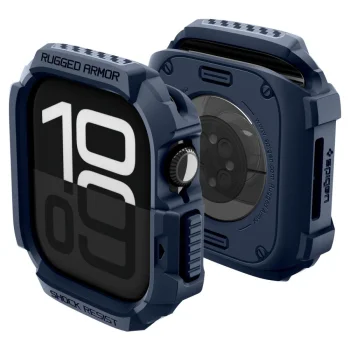 Apsauginis dėklas Spigen Rugged Armor skirtas Apple Watch 42mm, Navy Blue