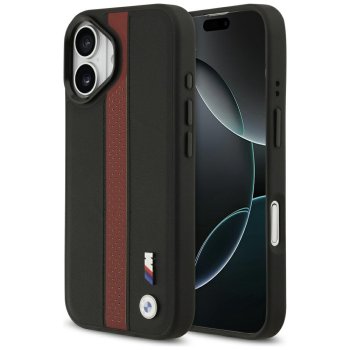 BMW M Perforated Stripe Logo MagSafe dėklas, skirtas iPhone 17, raudonas