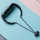 Metalinis dirželis Xiaomi Mi Band 3 / 4 / 5 / 6, juodas