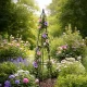 LUARO Garden Obelisk Trellis for Climbing Plants Metal Rose Pyramid Support Stand