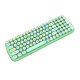 MOFII Candy BT Bluetooth/USB Wireless Mechanical Keyboard With Backlight, green