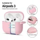 Ausinių dėklas Tech-Protect Silicone Hook skirtas Apple AirPods 3, rožinis