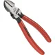 KNIPEX šoninės replės 160 mm su plastiku dengtomis rankenomis