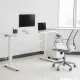 Reguliuojamo aukščio rašomasis stalas Ergo Office ER-401 W, 140x60cm, baltas