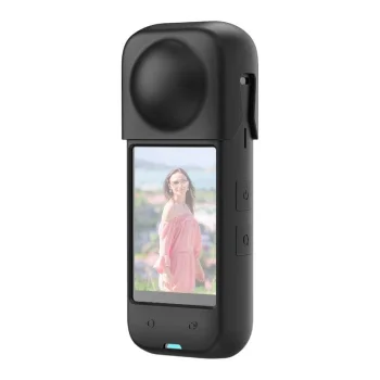 Silikoninis apsauginis dėklas PULUZ skirtas Insta360 X4 PU985B, juodas