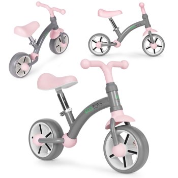 Ecotoys LC-V1252-GREY-P Kids Balance Bike with EVA Wheels, Grey