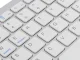 Belaidė „Bluetooth“ klaviatūra kompiuteriams, „iPad“, „Mac“, kompaktiška, balta