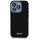 DKNY Plain Silver MagSafe dėklas, skirtas iPhone 15 Pro Max, juodas