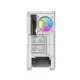 Kompiuterio korpusas Darkflash DS900WD ATX su 4 ventiliatoriais, baltas
