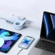 Orico AP3 GaN 20W 5in1 ilgintuvas 2x AC, 2x USB-A, 1x USB-C, Mėlynas