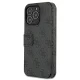 Guess 4G Big Metal Logo knygutės tipo dėklas iPhone 13 Pro Max, pilkas