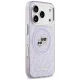 Karl Lagerfeld IML Glitter MagSafe dėklas iPhone 17 Pro Max, violetinis