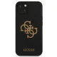 Guess iPhone 13 / 14 / 15 Case Silicone 4G Logo, Black