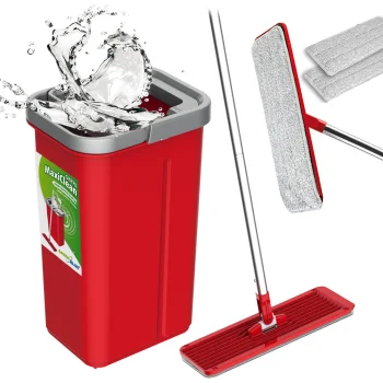 Plokščias mopas su kibiru Greenblue MaxiClean GB870 ir 2 mikropluošto šluostėmis