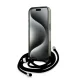 Karl Lagerfeld dėklas iPhone 15 Pro Max telefonui IML Crossbody Monogram, juodas