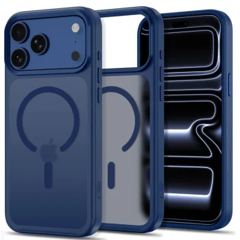 Tech-Protect Magmat Magsafe CC dėklas iPhone 18 Pro Max / 17 Pro Max, tamsiai mėlynas