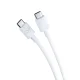 3mk Hyper Charger PD GaN 25W tinklo įkroviklis su USB-C laidu, baltas