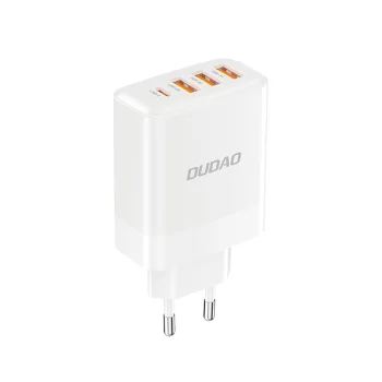Dudao A5HEU sieninis įkroviklis 3x USB-A 1x USB-C PD20W - baltas