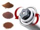 Manual Coffee Grinder with Adjustable Burr, Silver