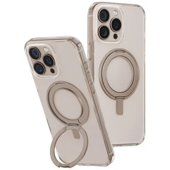 Uniq Swivix dėklas su 360° stoveliu, skirtas iPhone 16 Pro Max, auksinis