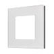 Maclean MCE730W vienvietis stiklinis rėmelis, 86x86 mm, baltas
