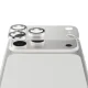 PanzerGlass Fender kameras apsauginis stiklas skirtas iPhone 17 Pro, sidabrinis